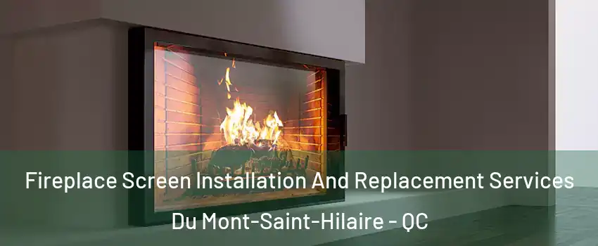  Fireplace Screen Installation And Replacement Services Du Mont-Saint-Hilaire - QC