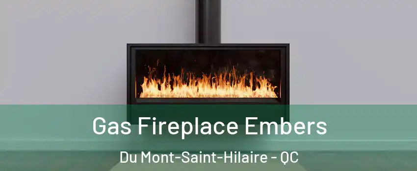  Gas Fireplace Embers Du Mont-Saint-Hilaire - QC