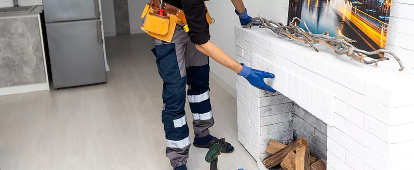 Outdoor Fireplace Restoration in Beloeil, Quebec