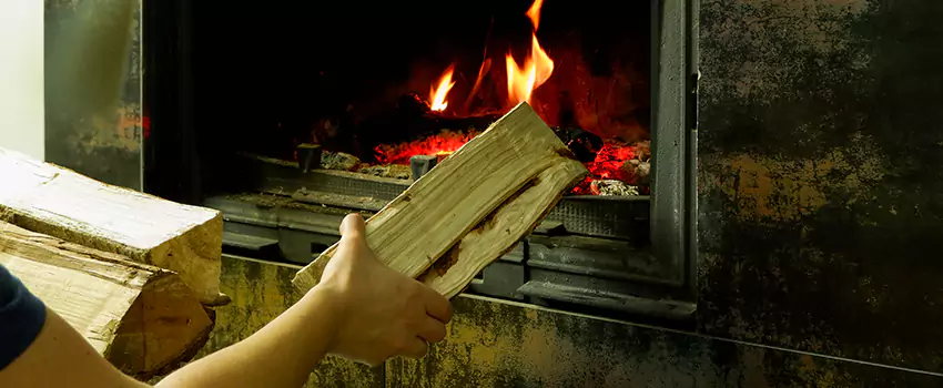 Wood Stove Heat Resistant Wall Repair in Beloeil, Quebec