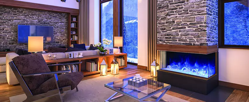 Dynamic Flame Color Fireplace Installation in Beloeil, QC