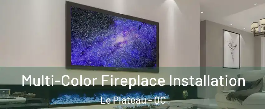  Multi-Color Fireplace Installation Le Plateau - QC